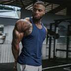 Men's Fitness Elastic Muscle Wide Shoulder Tank Top