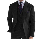 Men's Wool Tweed Tuxedo and Suit Set Men's Suits & Tuxedos Unbranded