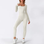Women's Seamless Yoga Jumpsuit Long Sleeve