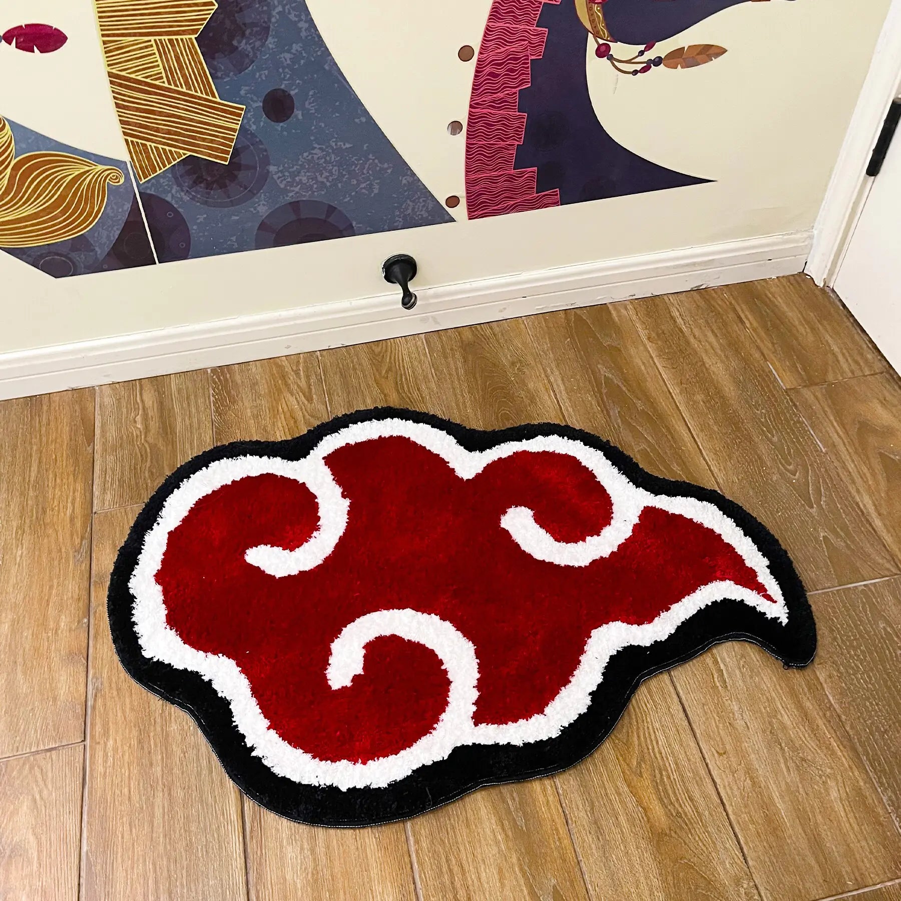 Japanese Anime Red Cloud Doormat 80x55cm