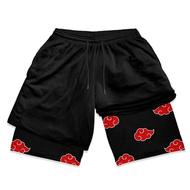 Anime Naruto 3 In 1 Gym Shorts