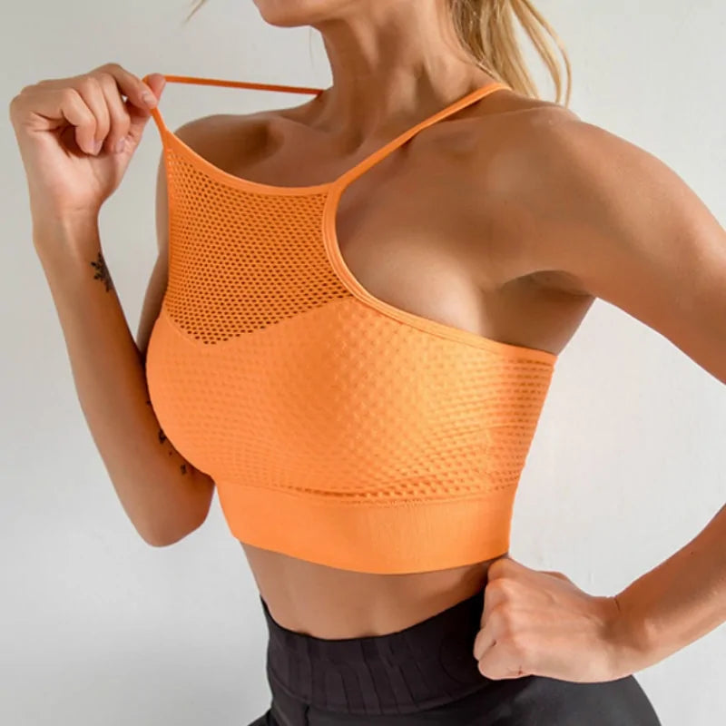 Cross Back Wirefree Removable Cups Sport Bra Main image
