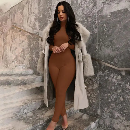 Women's Solid Colour Yoga Jumpsuit