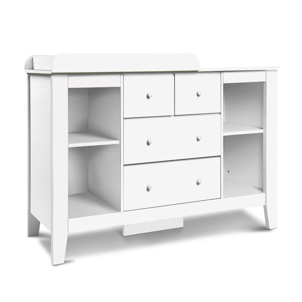 Keezi Baby Changing Table Diaper Station Drawers Chest Cabinet Nursery Furniture Main image
