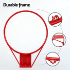 Everfit Basketball Ring Hoop Rim Goal Net 45CM