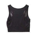 Womens Mesh Patchwork Sports Bra Tank Tops