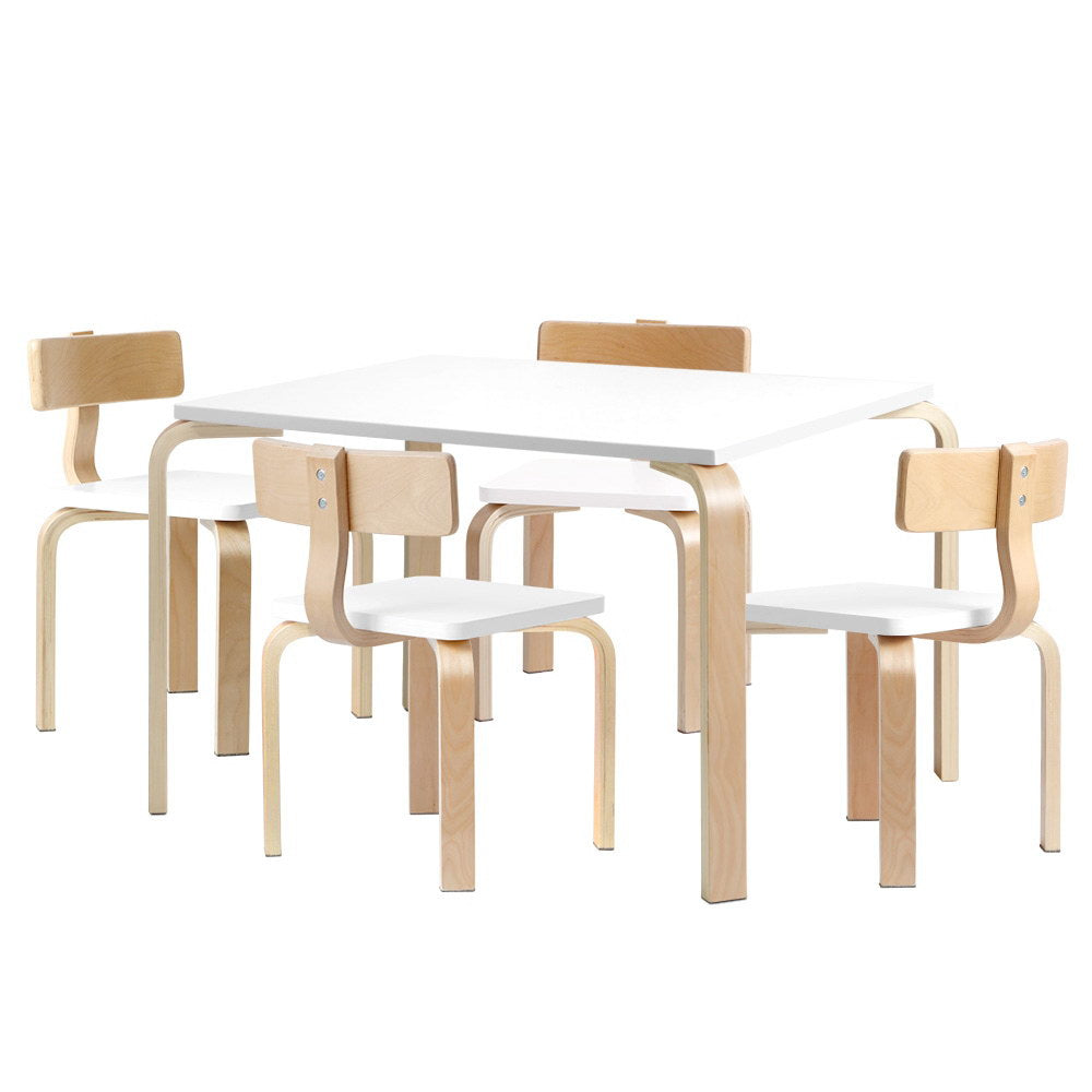 Keezi 5PCS Kids Table and Chairs Set Activity Toy Play Desk Main image