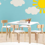 Keezi 5PCS Kids Table and Chairs Set Activity Toy Play Desk