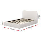 Artiss Bed Frame Double Size Boucle DARA