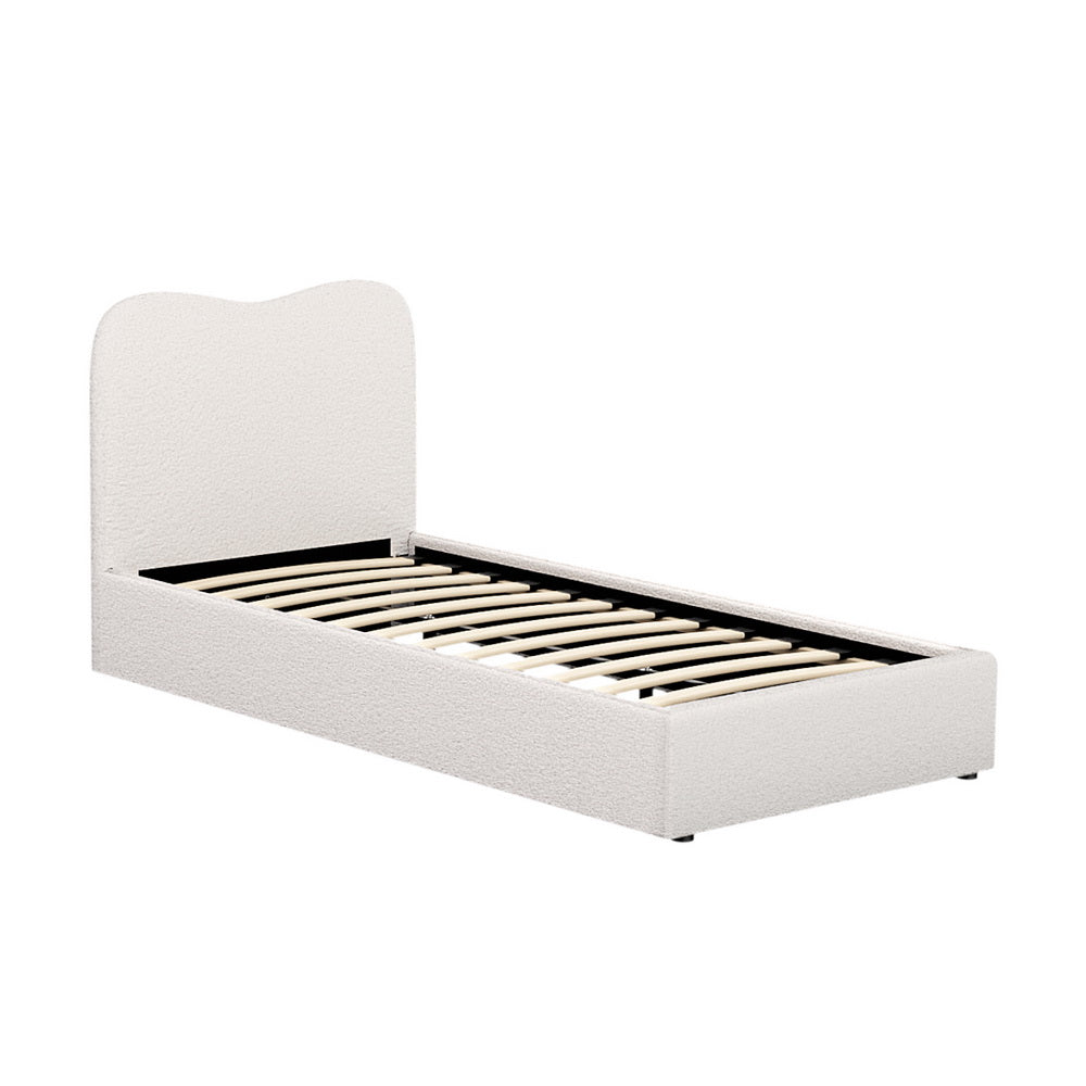 Artiss Bed Frame Single Size Boucle DARA Main image