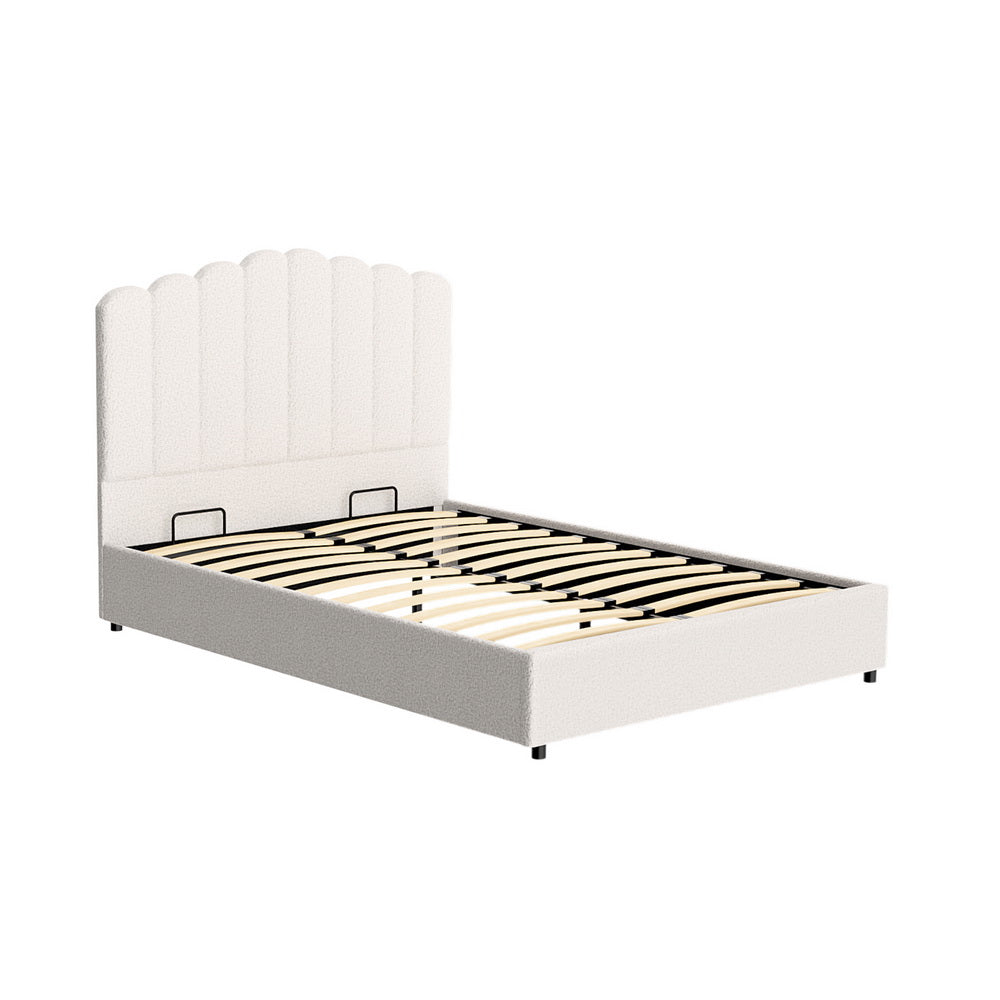 Artiss Bed Frame Double Size Boucle FION Main image