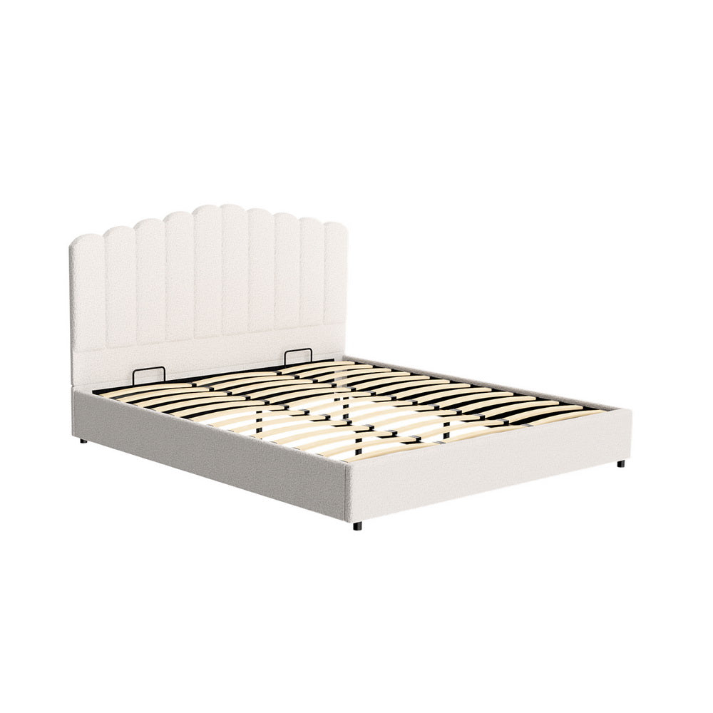 Artiss Bed Frame King Size Boucle FION Main image