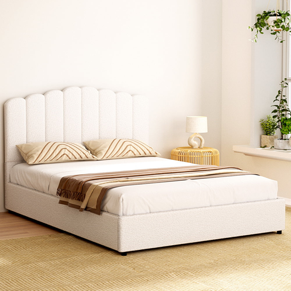 Artiss Bed Frame Queen Size Boucle FION Secondary image