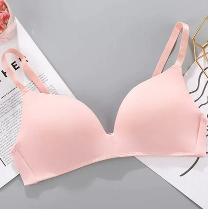 Breathable No Rims Gather Bra for Women