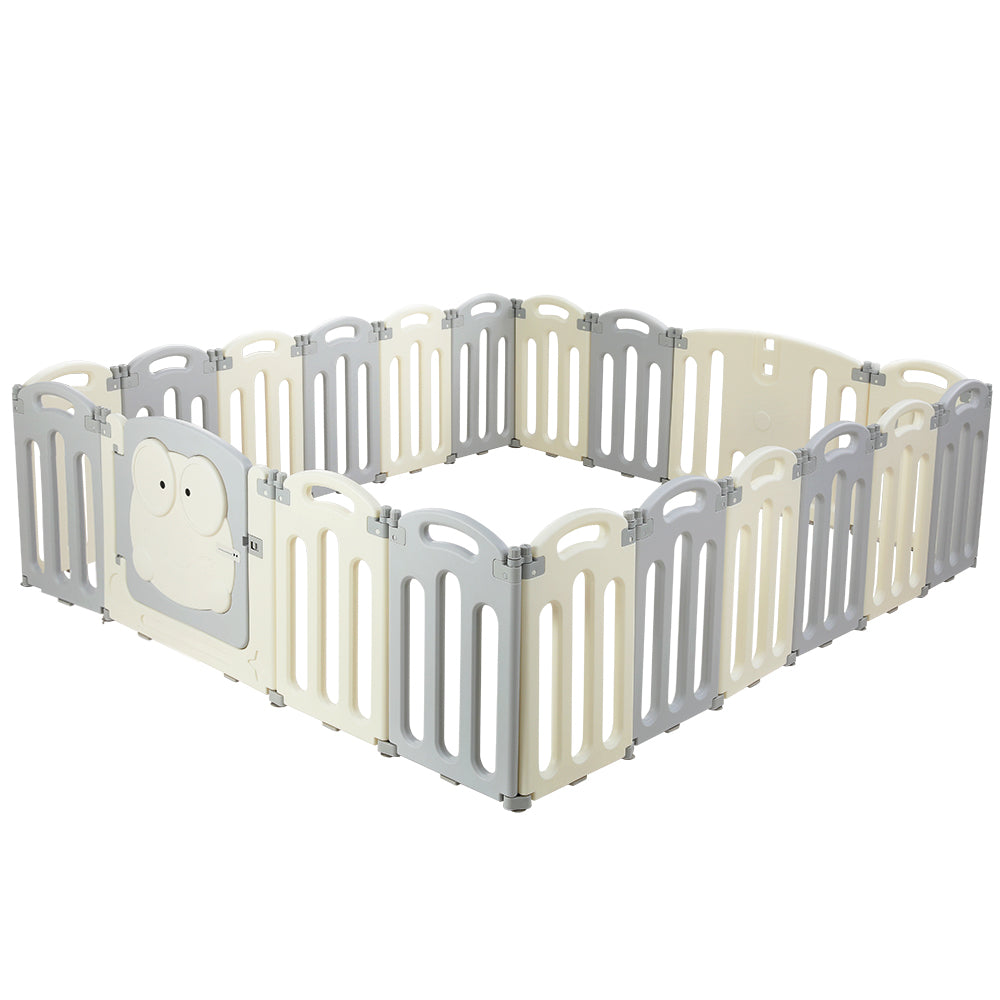 Keezi Baby Playpen 20 Panels Foldable Toddler Fence Safety Play Activity Centre Main image