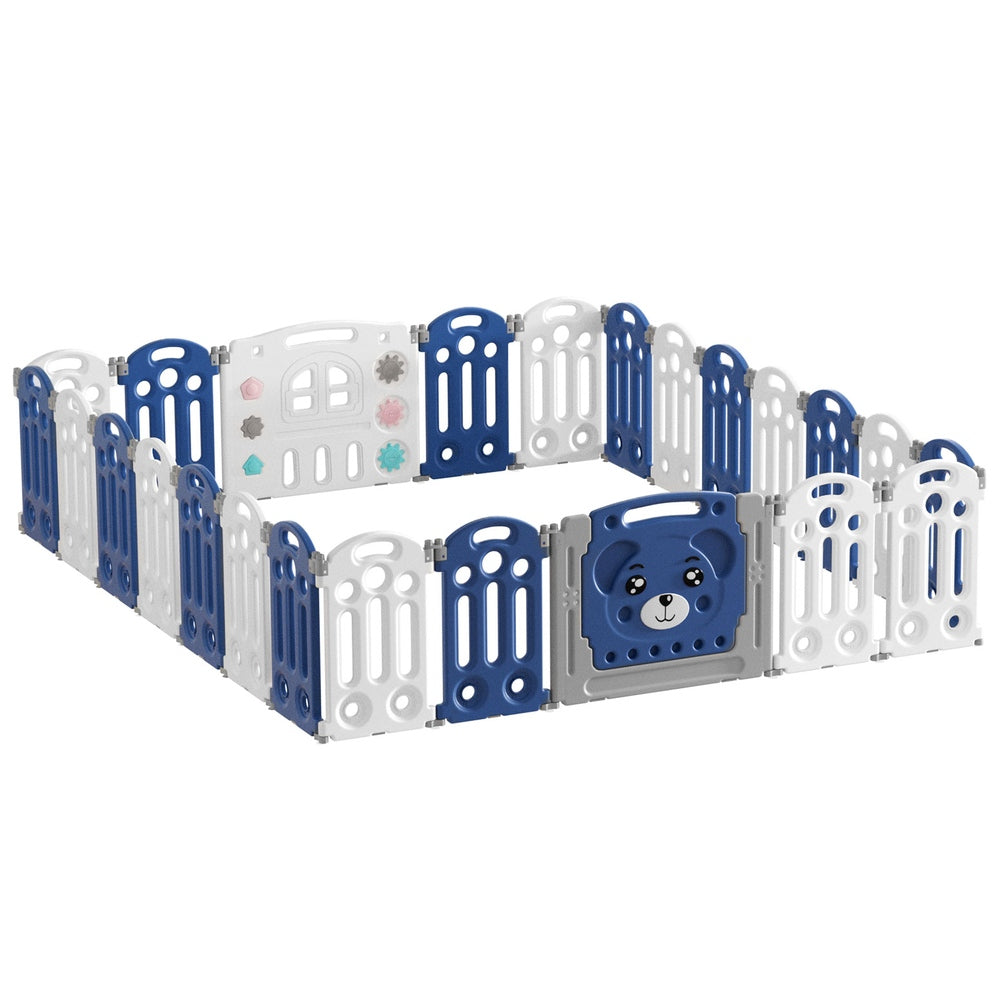 Keezi Kids Baby Playpen 24 Panels Safety Gate Toddler Fence Barrier Play Game Main image