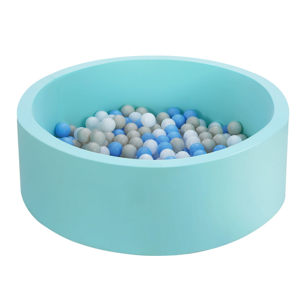 Keezi Kids Ball Pit 90x30cm Ocean Foam Play Pool Barrier Toys Children Blue Main image
