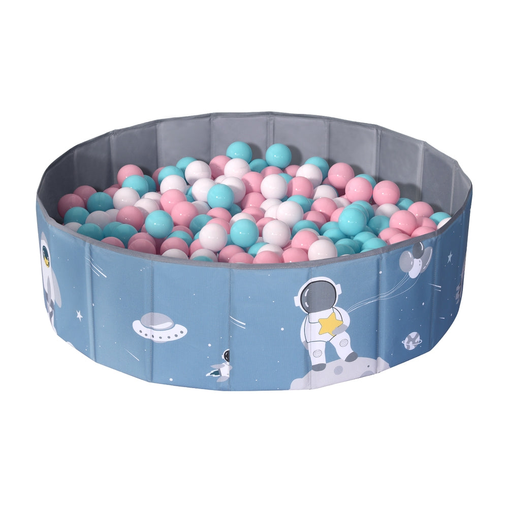 Keezi Kids Ball Pool Pit Toddler Play Foldable Child Playhouse Storage Bag Blue Main image