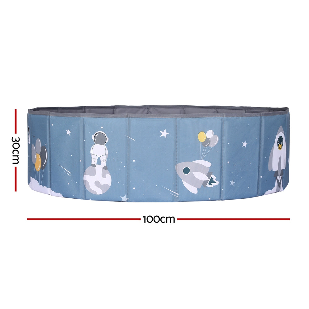 Keezi Kids Ball Pool Pit Toddler Play Foldable Child Playhouse Storage Bag Blue Secondary image