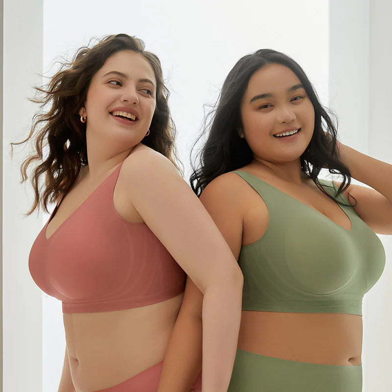 Plus Size Seamless Push Up Bra