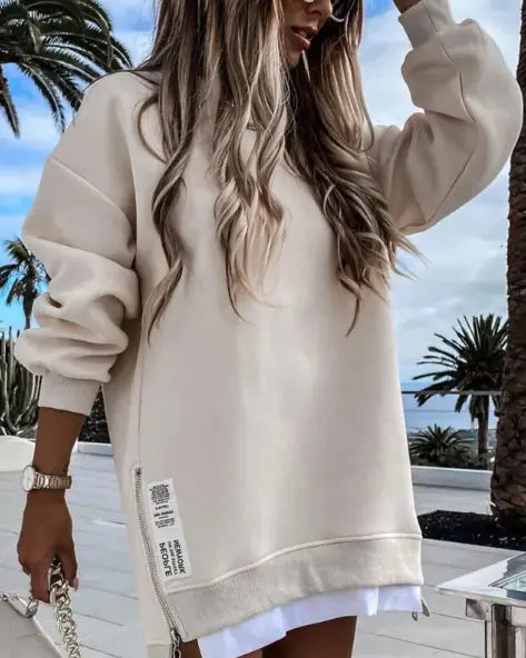 Women's Zipper Sweater Dress