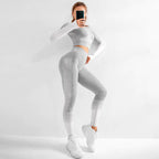 Women's Yoga Set Long Sleeve Seamless Breathable Activewear