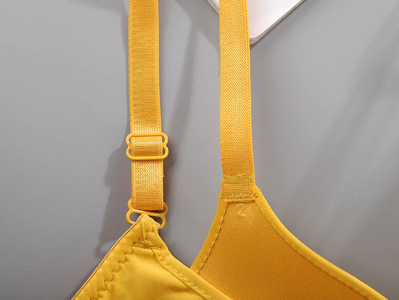 Breathable No Rims Gather Bra for Women