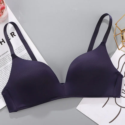 Breathable No Rims Gather Bra for Women