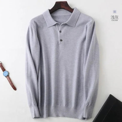 Luxurious Polo Sweater For Men