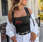 Women's Square Neck Sleeveless Jumpsuit