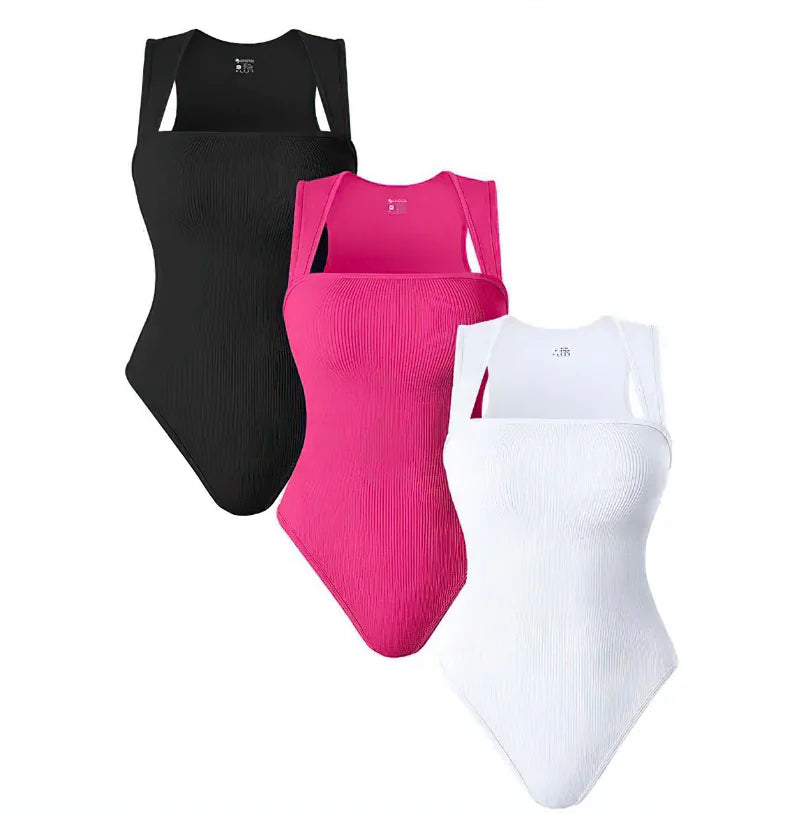Women's Square Neck Sleeveless Jumpsuit