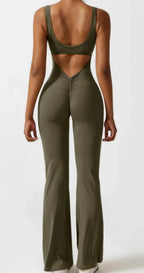 Women's Seamless Hollow Yoga Bodysuit Casual Activewear