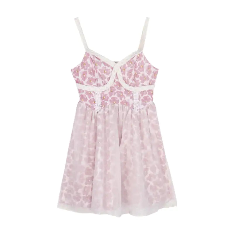 Women's Elegant Floral Lace Sling Dress