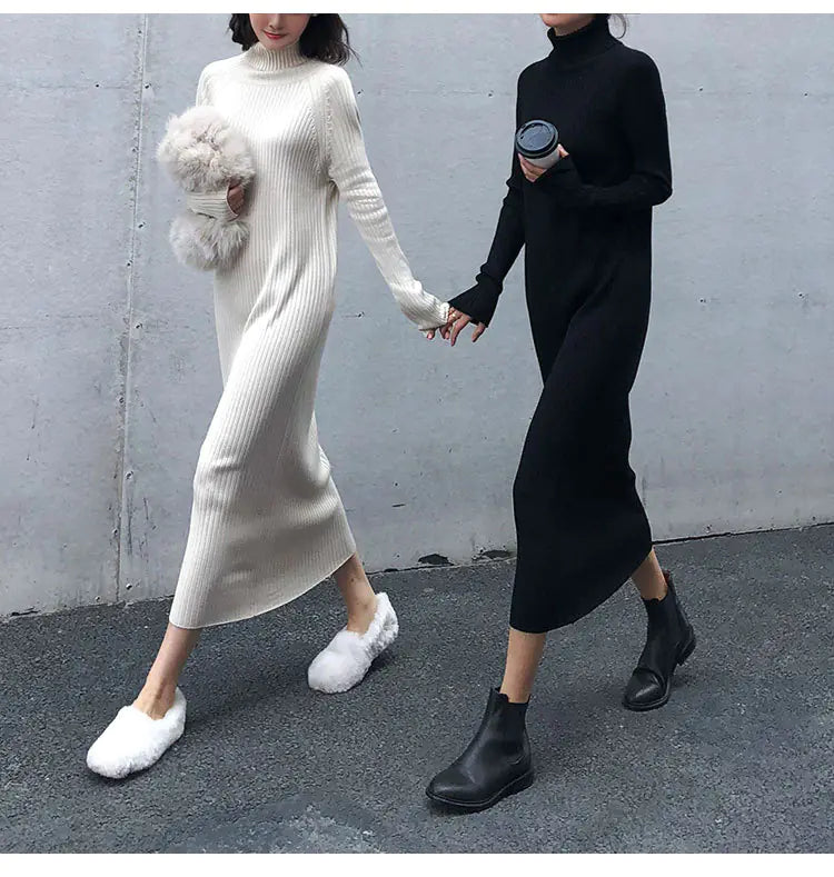 Women's Korean Style Knit Dress
