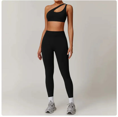Seamless Backless Yoga Set 2 Piece Bra & Leggings