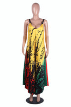 Women's Tricolor Fashion Printed Jumpsuit