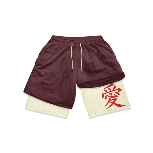 Anime Naruto 3 In 1 Gym Shorts