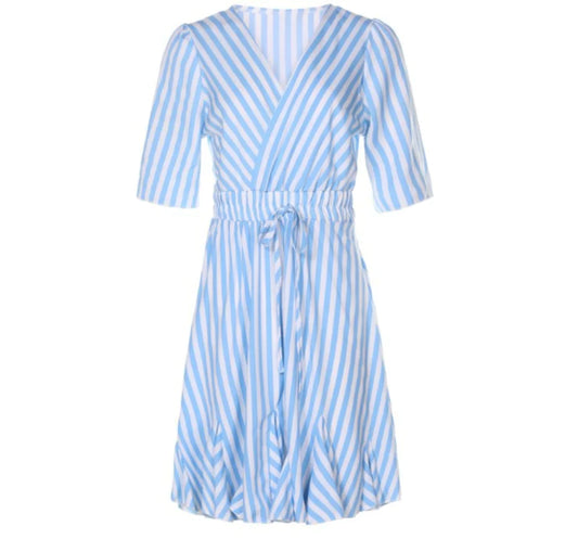 Women's Striped Patchwork Dress