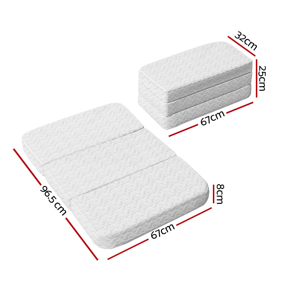Giselle Bedding Foldable Mattress Folding Foam Cot Bed Cool Gel Secondary image