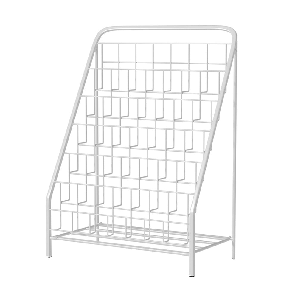Keezi 6 Tiers Kids Bookshelf Magazine Rack Children Bookcase Organiser Foldable Main image