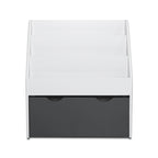 Keezi 3 Tiers Kids Bookshelf Magazine Rack Children Bookcase Organiser Storage