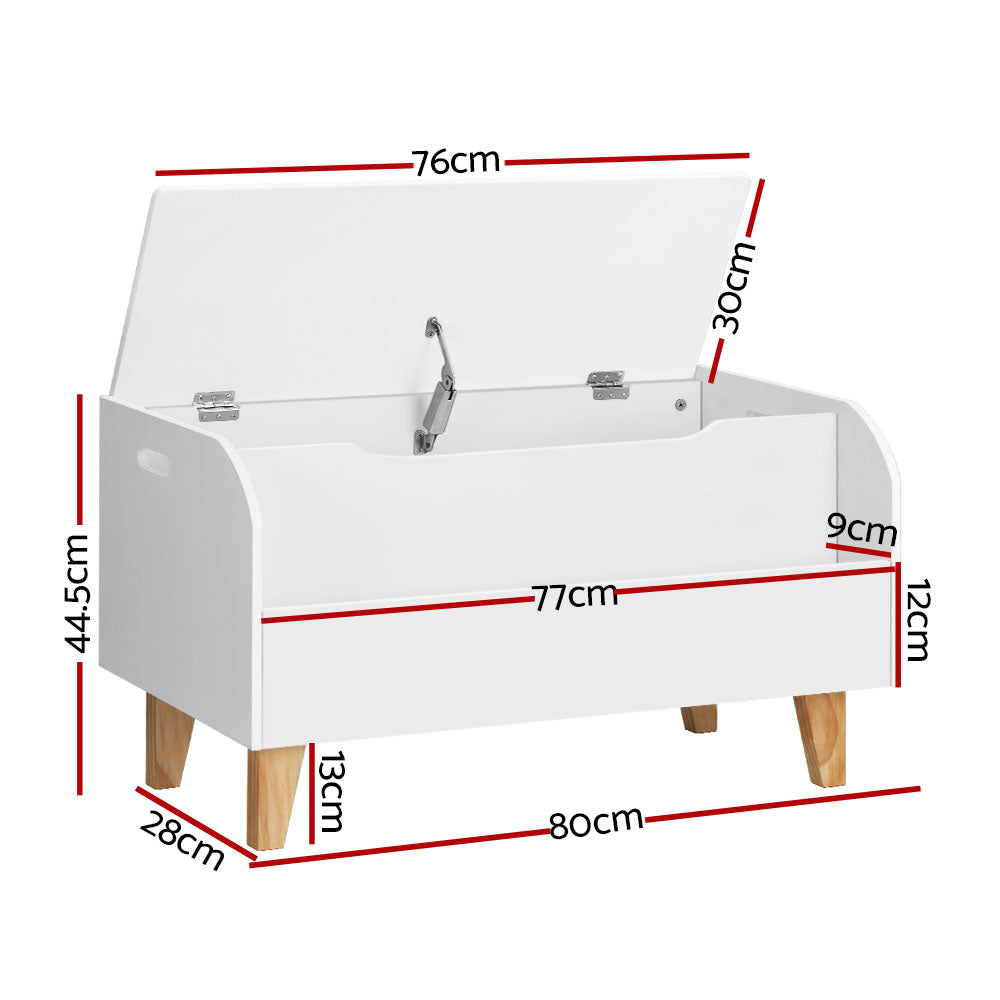 Keezi Kids Toy Box Chest Bookshelf Storage Children Bookcase Organiser Display Secondary image