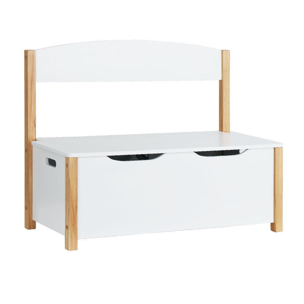 Keezi Kids Toy Box Chest Storage Blanket Children Organiser Seating Bench Main image
