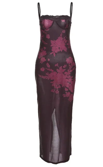 Women's Elegance Lace Slim Fit Sling Dress