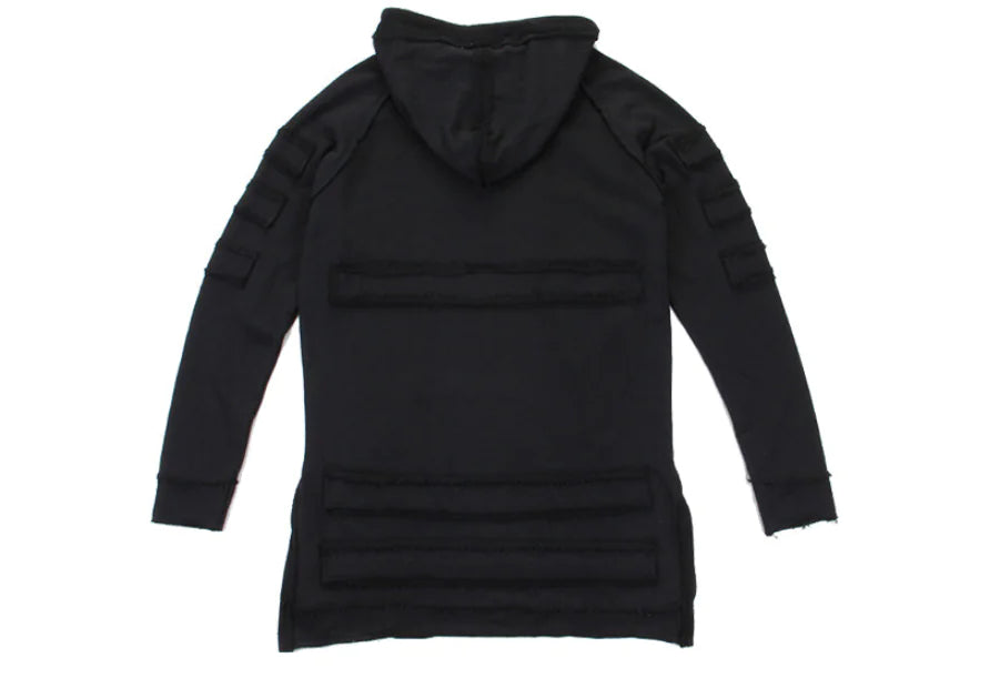 Men's Long Hoodie, Hip Hop Hoodie, Outerwear Sweatshirt
