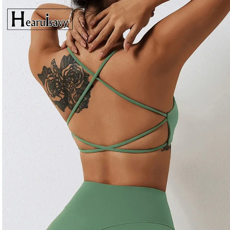 Fitness Workout Back Cross Yoga Bra Main image