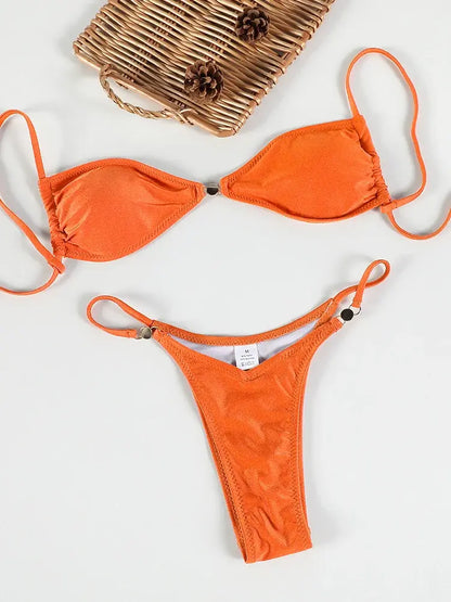 Women's Micro Thong Push Up Bikini