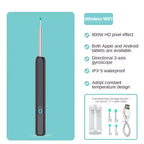 NE3 Ear Cleaner Otoscope Ear Wax Removal Tool with Camera & LED Light Wireless Ear Endoscope Ear Cleaning Kit for iPhone
