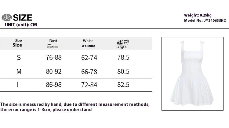 Women's Square Neck Slim Fit Vest Dress