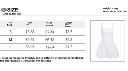 Women's Square Neck Slim Fit Vest Dress